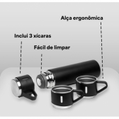 garrafa termica com copo extra