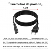 Cabo de Energia  para Notebook – Padrão  Pinos