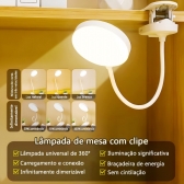 luminaria de mesa com pinça TD129