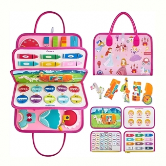 Maleta Educativa Infantil Princesas Brinquedo Pedagógico