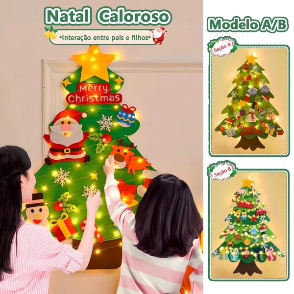 Arvore em feltro tema natal HX625-C