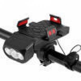 Lanterna para bike com suporte e buzina bic006