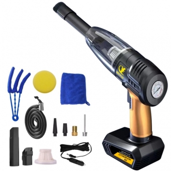 Bomba De Ar Portátil Carro 12V Compressor Automotivo Kit