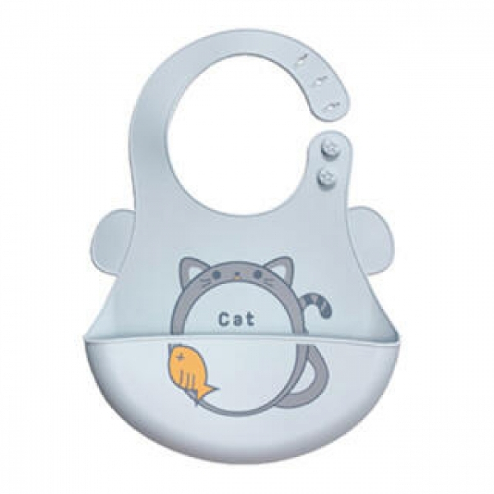 Babador Silicone Gatinho