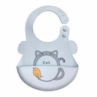 Babador Silicone Gatinho