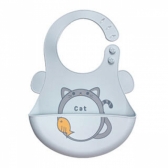 Babador Silicone Gatinho