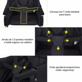 Cadeirinha de Alimentação Portátil  com Fixação ROSA
