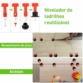 Kit Nivelador de Piso e Azulejo com Nível de Bolha