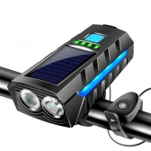 Lanterna para bike com painel solar bic007