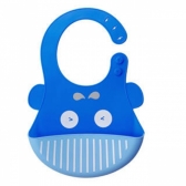 Babador Silicone Azul