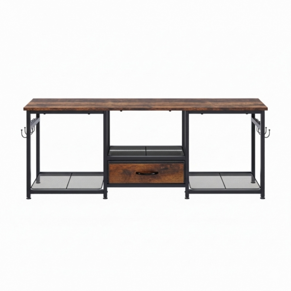 Rack para TV até 55 Polegadas Estilo Industrial com Gaveta