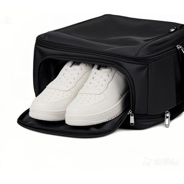 Mochila Executiva Preta com Compartimento para Sapatos