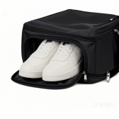 Mochila Executiva Preta com Compartimento para Sapatos