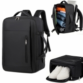 Mochila Executiva Preta com Compartimento para Sapatos
