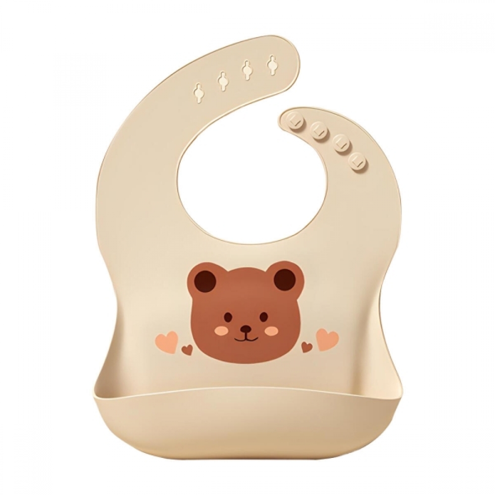 Babador de Silicone Impermeável com Coletor e Ajuste Reguláv