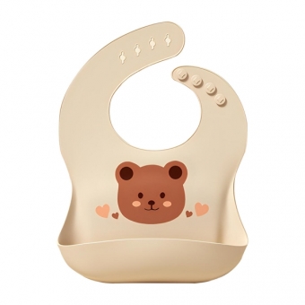 Babador de Silicone Impermeável com Coletor e Ajuste Reguláv