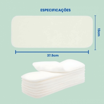 Absorvente De Microfibra Fralda Ecológica  - BA29-02