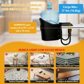 Cadeirinha de Alimentação Portátil  com Fixação ROSA