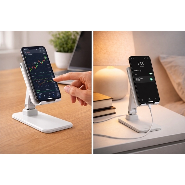 Suporte de Celular para Mesa Ajustável e Portátil