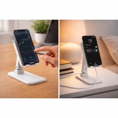 Suporte de Celular para Mesa Ajustável e Portátil