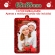 Molduras de Natal com Glitter Vermelho 65x85mm - Kit 12 Unid