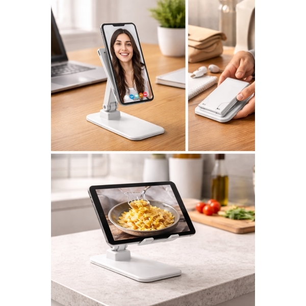Suporte de Celular para Mesa Ajustável e Portátil