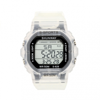 Relógio Feminino Digital Esportivo Transparente LED
