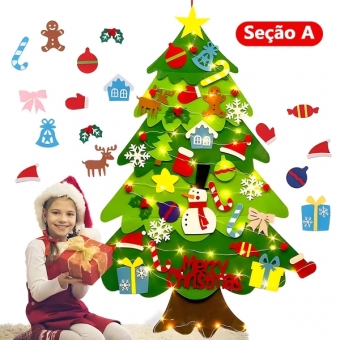 Árvore de Natal Infantil em Feltro